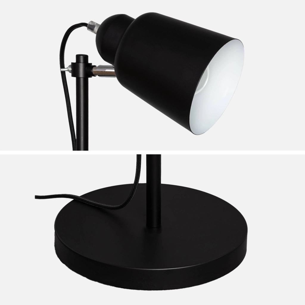 Lampada da terra per interni in metallo, 145cm, nero