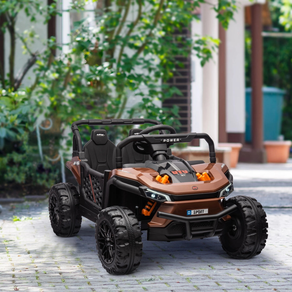 Veicolo elettrico per bambini UTV ¨C Minimal ¨C 103x69x59 cm marrone