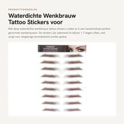 Sticker per sopracciglia acqua resistente - Sticker per tattoo sopracciglia - Adesivo per sopracciglia - Durata lunga del trucco - Materiale sicuro - Facile da applicare - Tattoo sopracciglia