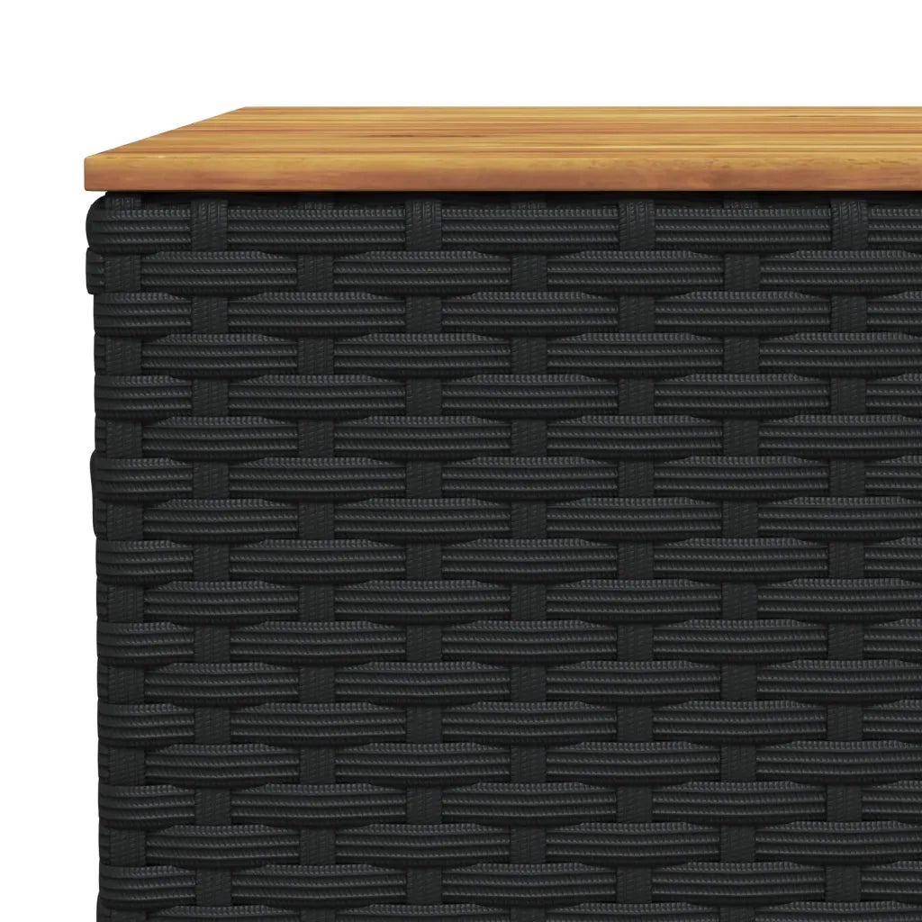 Set Divani da Giardino con Cuscini 7pz Nero Polyrattan 3261875