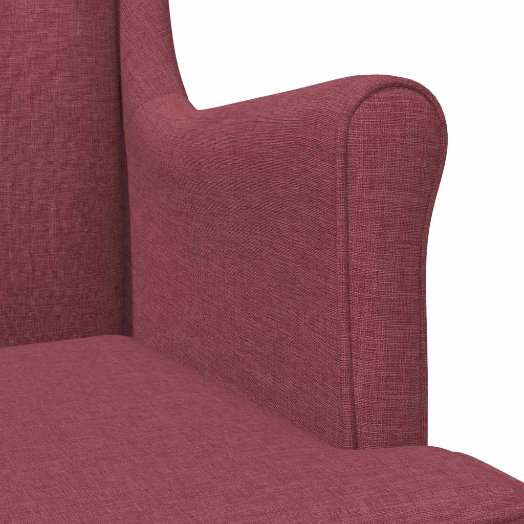 Poltrona | Sedia Relax Rosso Vino Tessuto