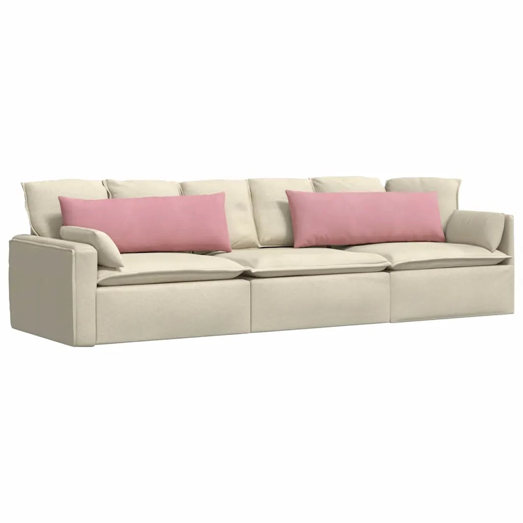 Cuscini da Divano 2 pz | Cuscini per sedie Rosa 120 x 40 cm Tessuto in Cords
