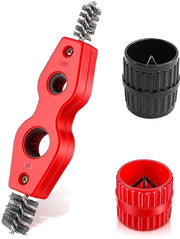 Set di tre tubi di risciacquo in rame per tubi - adatto per tubi in PVC e acciaio - inclusivo.