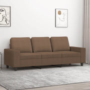 Divano a 3 Posti-Sofa 3 Posti Marrone 180 cm in Tessuto 645005
