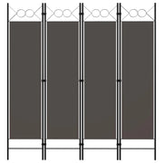 Paravento a 4 Pannelli Antracite 160x180 cm 320704