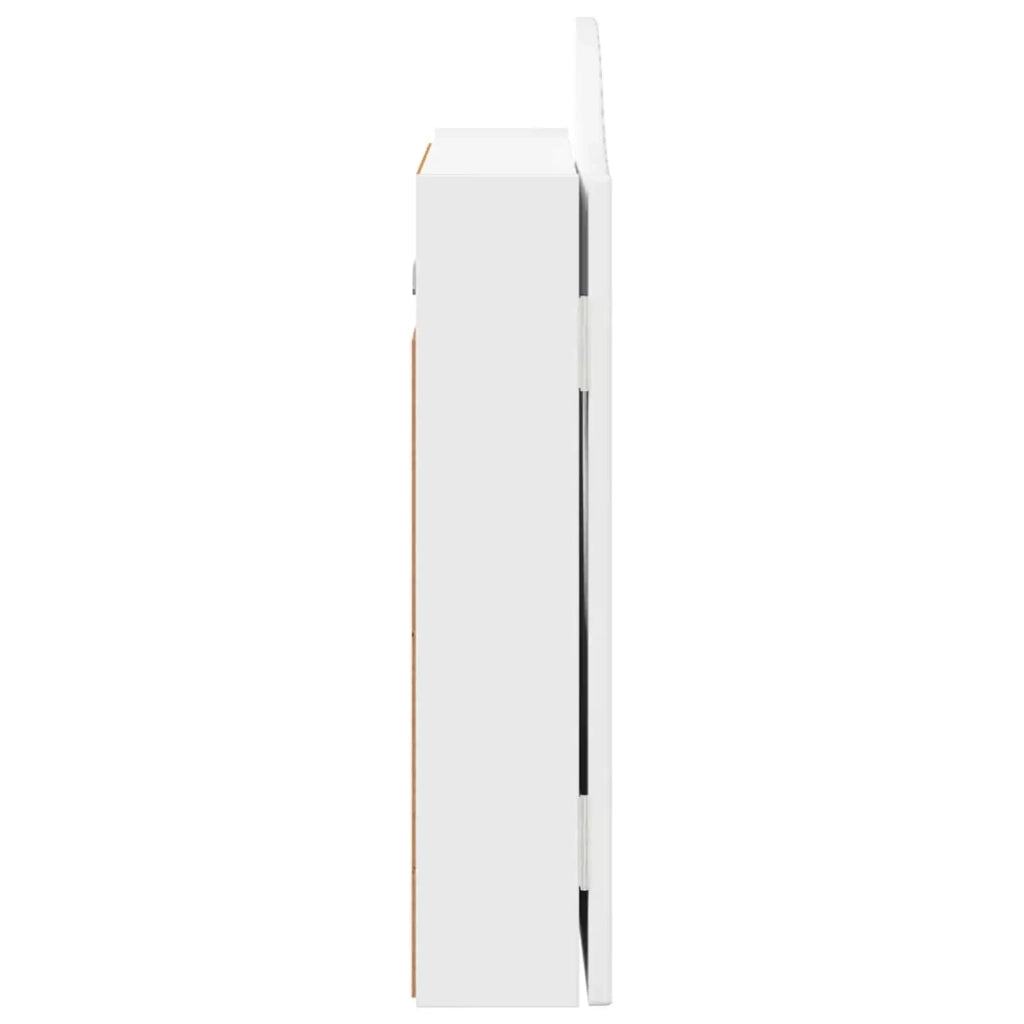 Armadio per Dartboard Bianco Lucido 56 x 12 x 63 cm 8006655