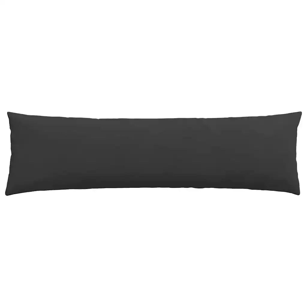 Cuscini da Divano 2 pz | Cuscini per sedie Nero 145 x 40 cm Tessuto