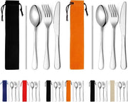 Kit di attrezzi per campeggio e viaggio - 2 Pack con base portatile in acciaio inossidabile