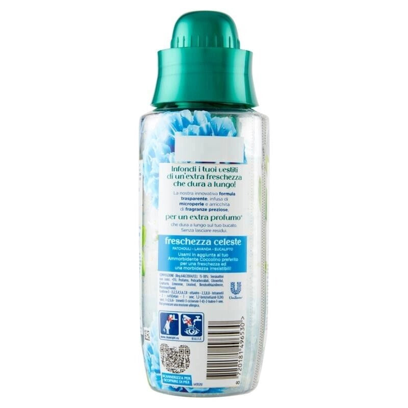 COCCOLINO PROFUMO PER BUCATO AMMORBIDENTE 342 ML ELIXIR CON OLI ESSENZIALI FRESCHEZZA CELESTE OKY