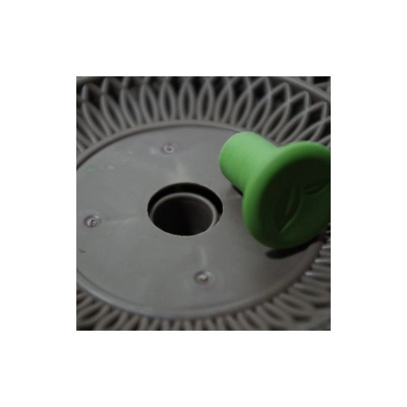 Lot de 2 pot +  cache-pots CURVER aspect tricotÃ©