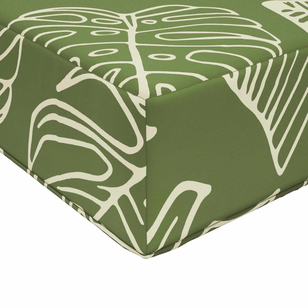 Cuscino per divano da esterno 3 pcs Design a foglia Poliestere 900758