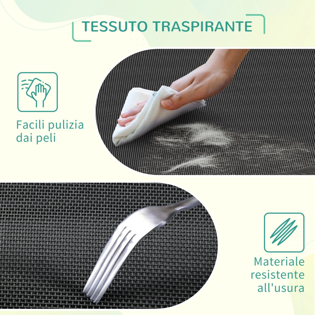 Cuccia per Cani Interno Esterno ¨C Minimal ¨C Nero 130x90x20cm