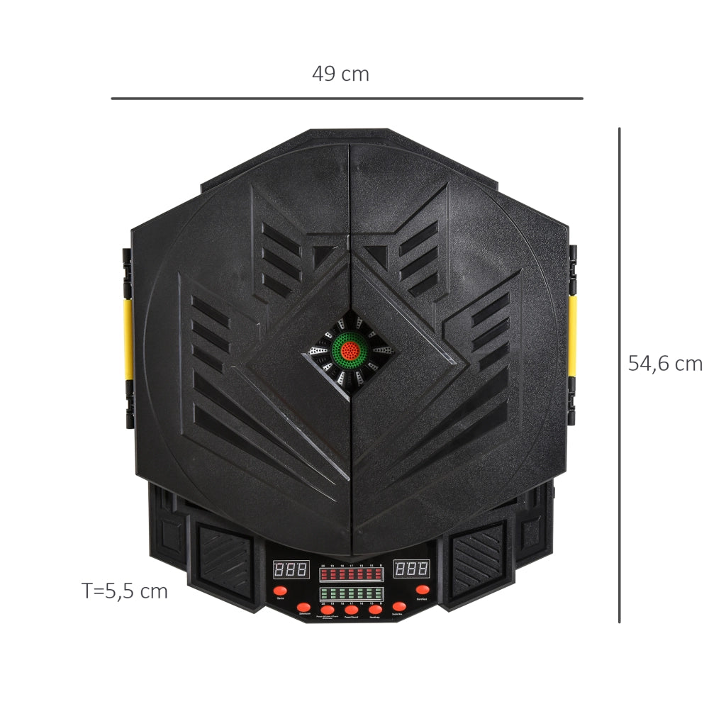 Bersaglio Freccette Elettronico ¨C Xylo ¨C 27 Giochi 8 Giocatori LED Nero