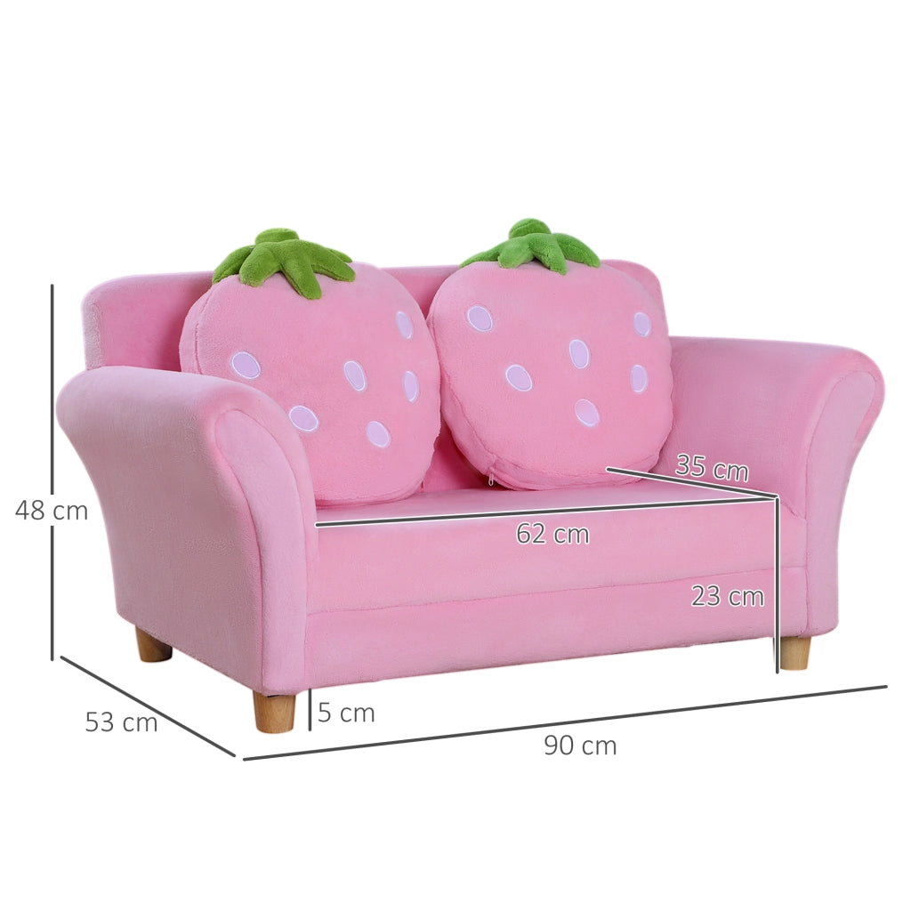Poltrona per Bambini ¨C Minimal ¨C Rosa 90x53x48cm