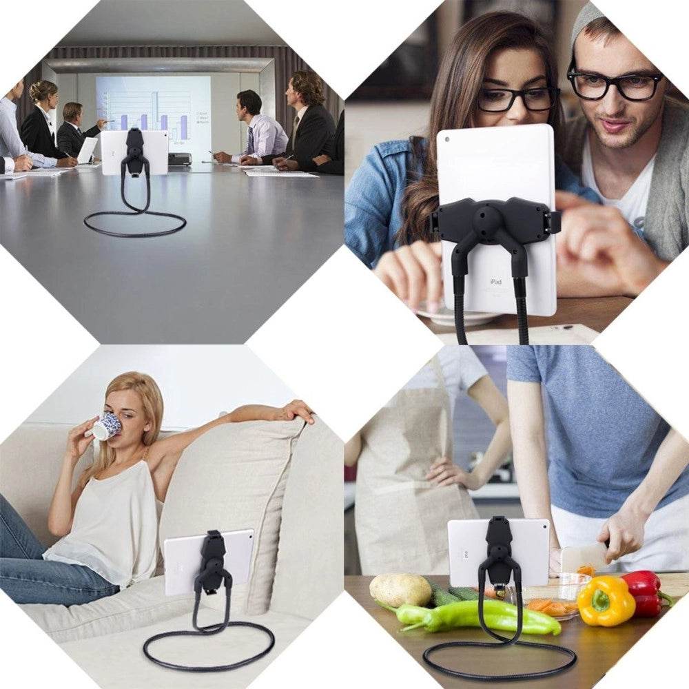 Trade Shop - Stand Supporto Flessibile Universale Per Tablet Tab 6"-10" Lazy Holder 360° -