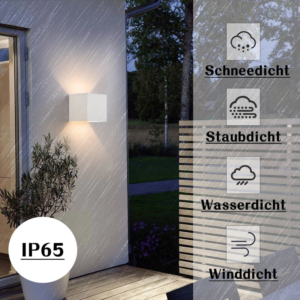ZMH Lampada da parete a LED per interni 2ER lampada da parete per esterni luce moderna su e giù per il corridoio