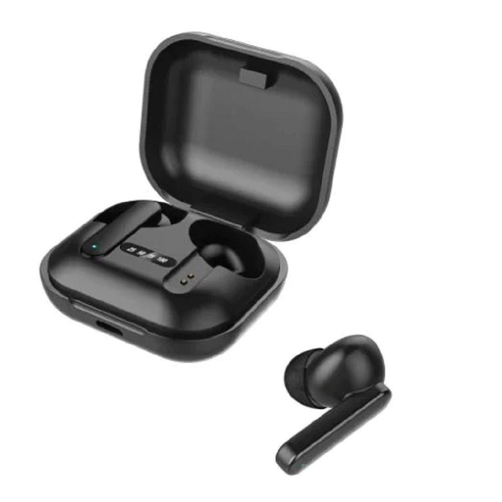 Trade Shop - Cuffie Wireless Con Display Stato Batteria Bluetooth5.0 Microfono Funzione Touch -