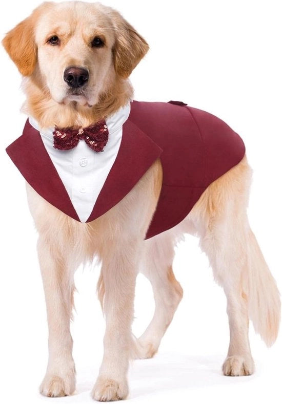 Set di Smoking e Bandana per Cani per Feste e Eventi