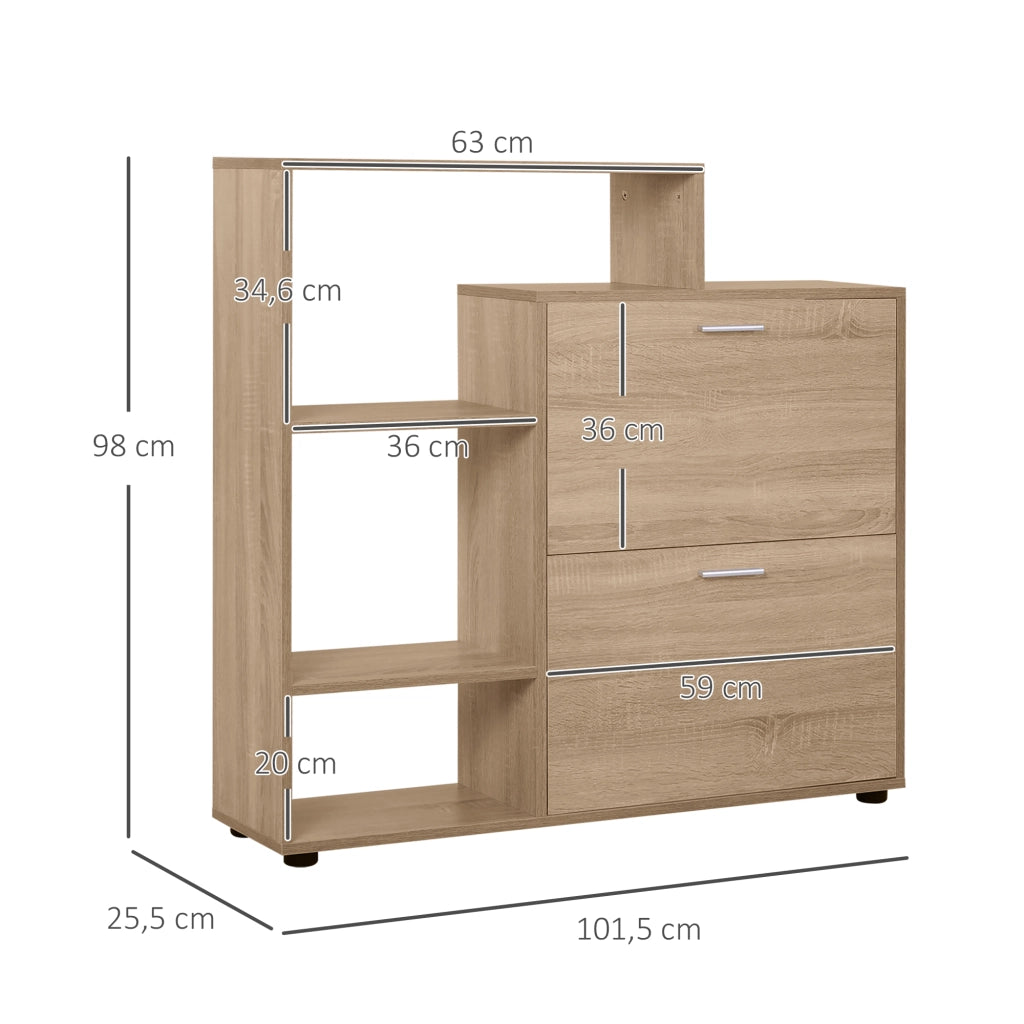 Scarpiera con Ripiani e Cubi ¨C Minimal ¨C 101.5x25.5x98cm