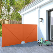Tenda Laterale per Terrazza Pieghevole Terracotta 300x150 cm 44572