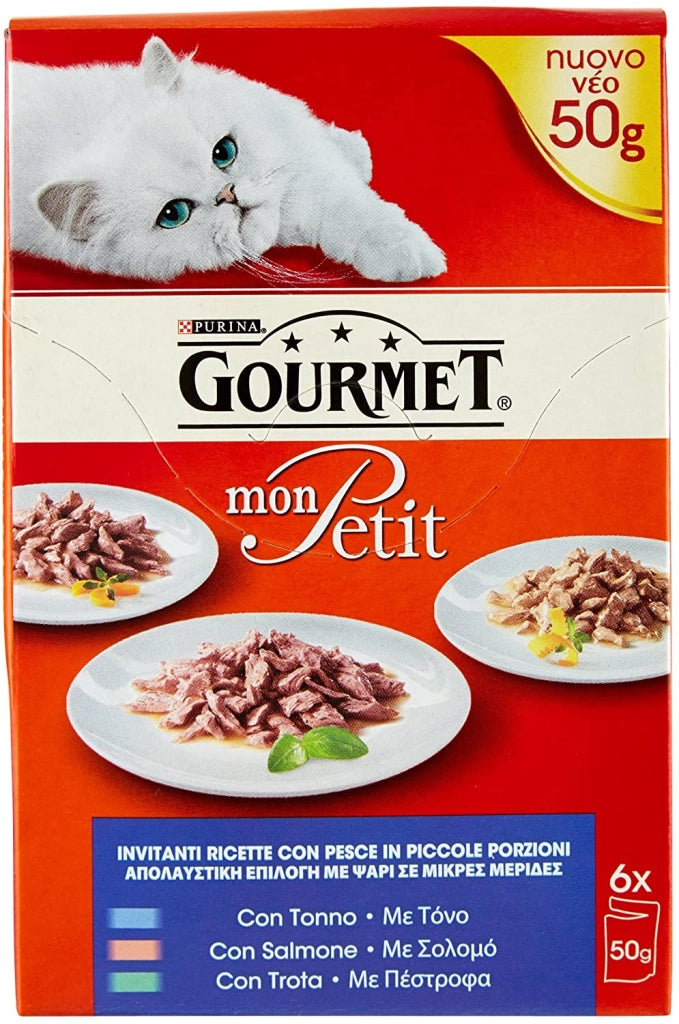 GOURMET MON PETIT INVITANTI RICETTE MISTE AL TONNO SALMONE E TROTA 6 DA 50 GR