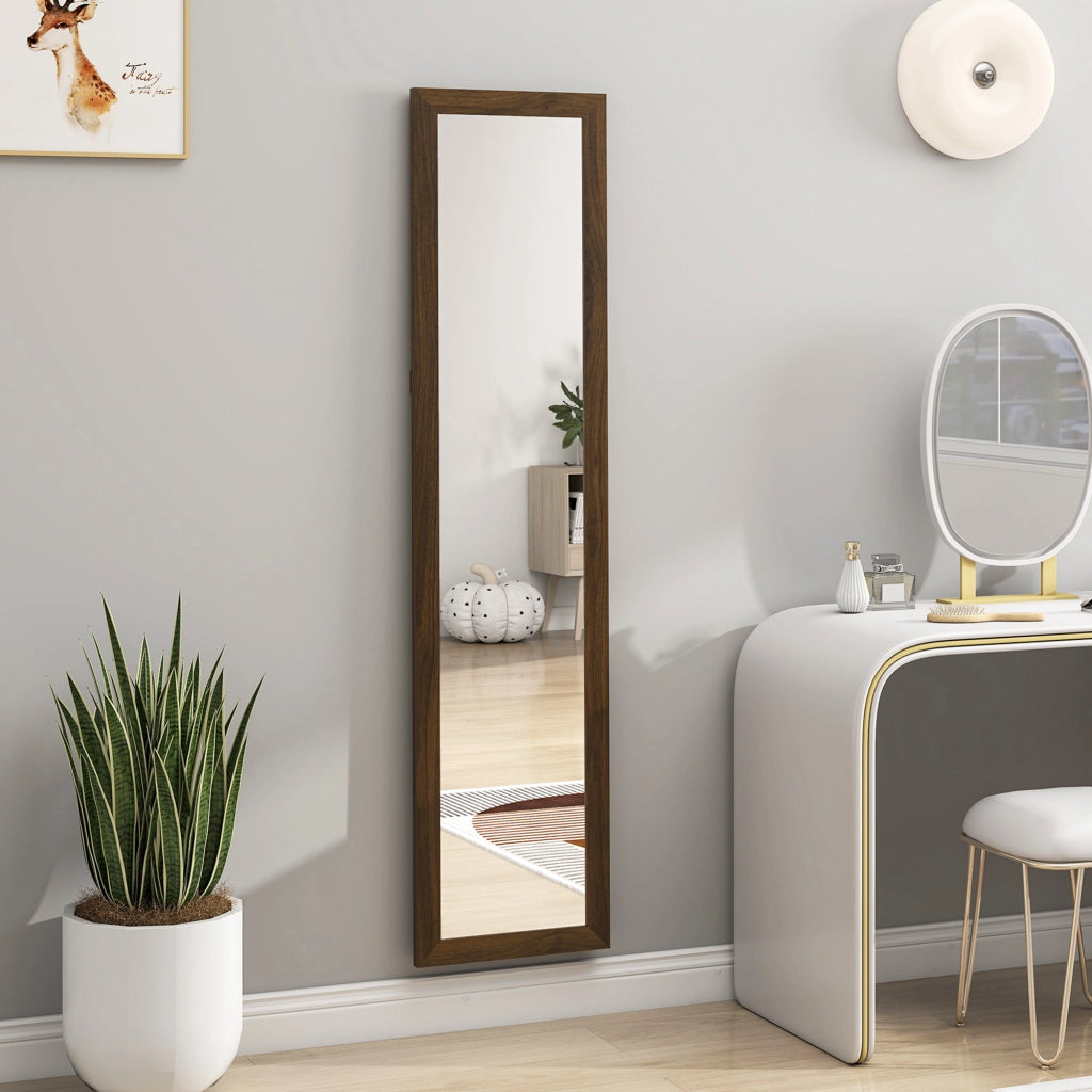 Specchio da Terra 157x37 cm ¨C Xylo ¨C Legno Noce con Cornice MDF