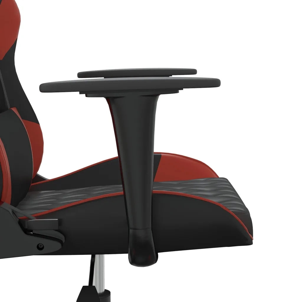 Sedia Gaming Nero e Rosso Vino in Similpelle 3143760