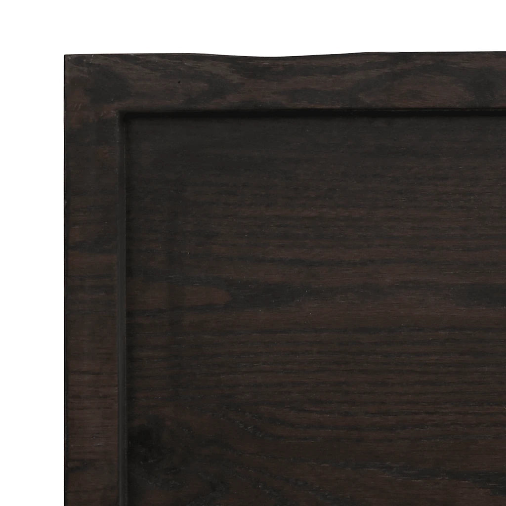 Piano Bagno Marrone Scuro 140x60x(2-4)cm Legno Trattato 3156247