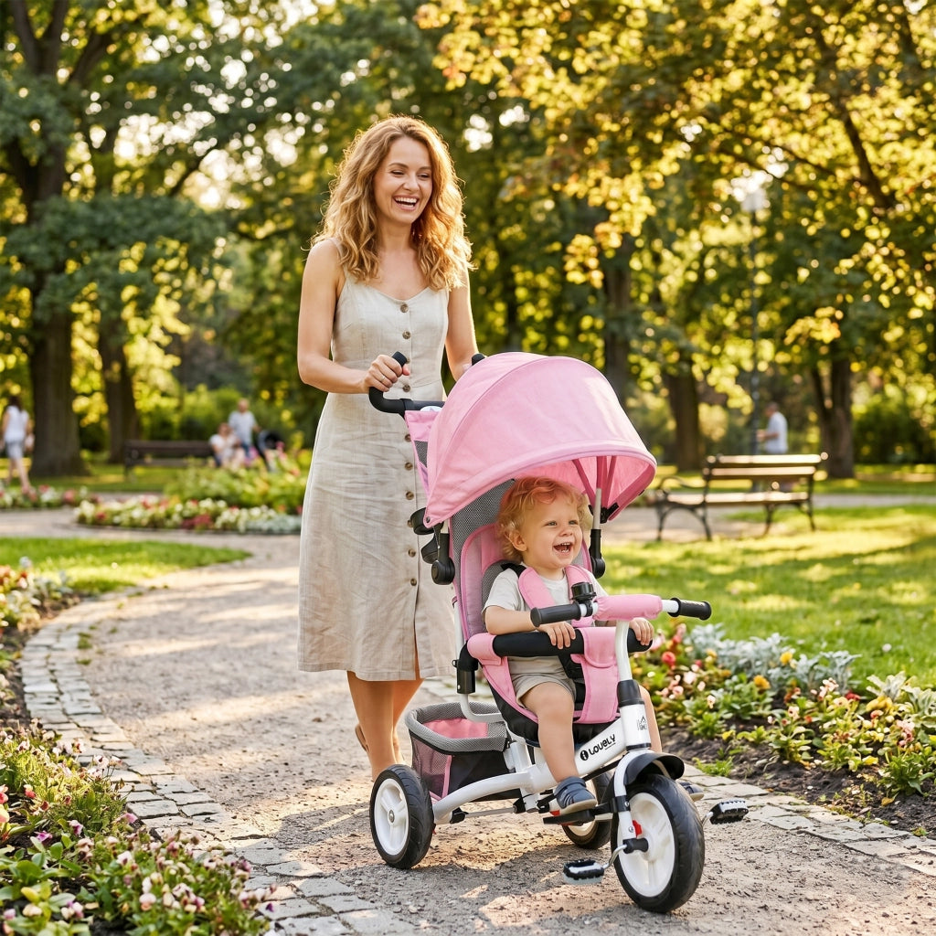 Triciclo Bambini Rosa ¨C Minimal ¨C Portabotellas