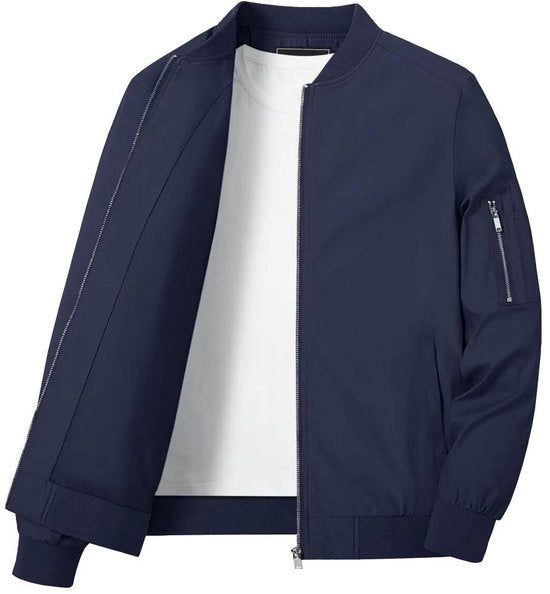 Giubbotto impermeabile da uomo - Bomberjack militare - Giubbotto da vento da uomo - Giubbotto impermeabile leggero da uomo - Molti taschini - Abbigliamento da fuori porta professionale - Jack