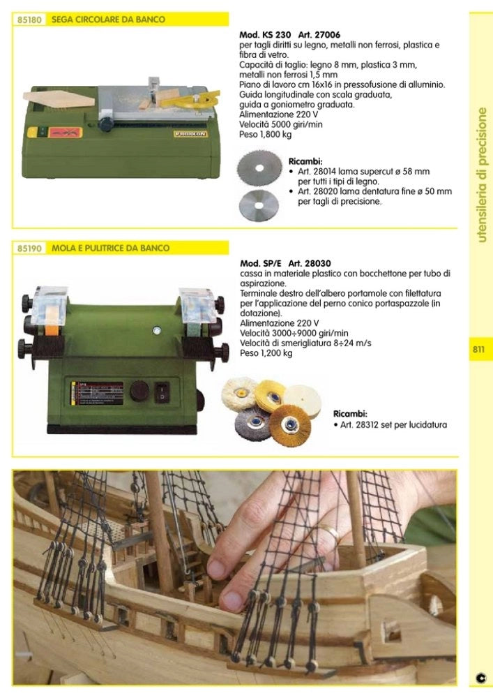 1pz proxxon 28030 mola da banco 220v cod:ferx.21026