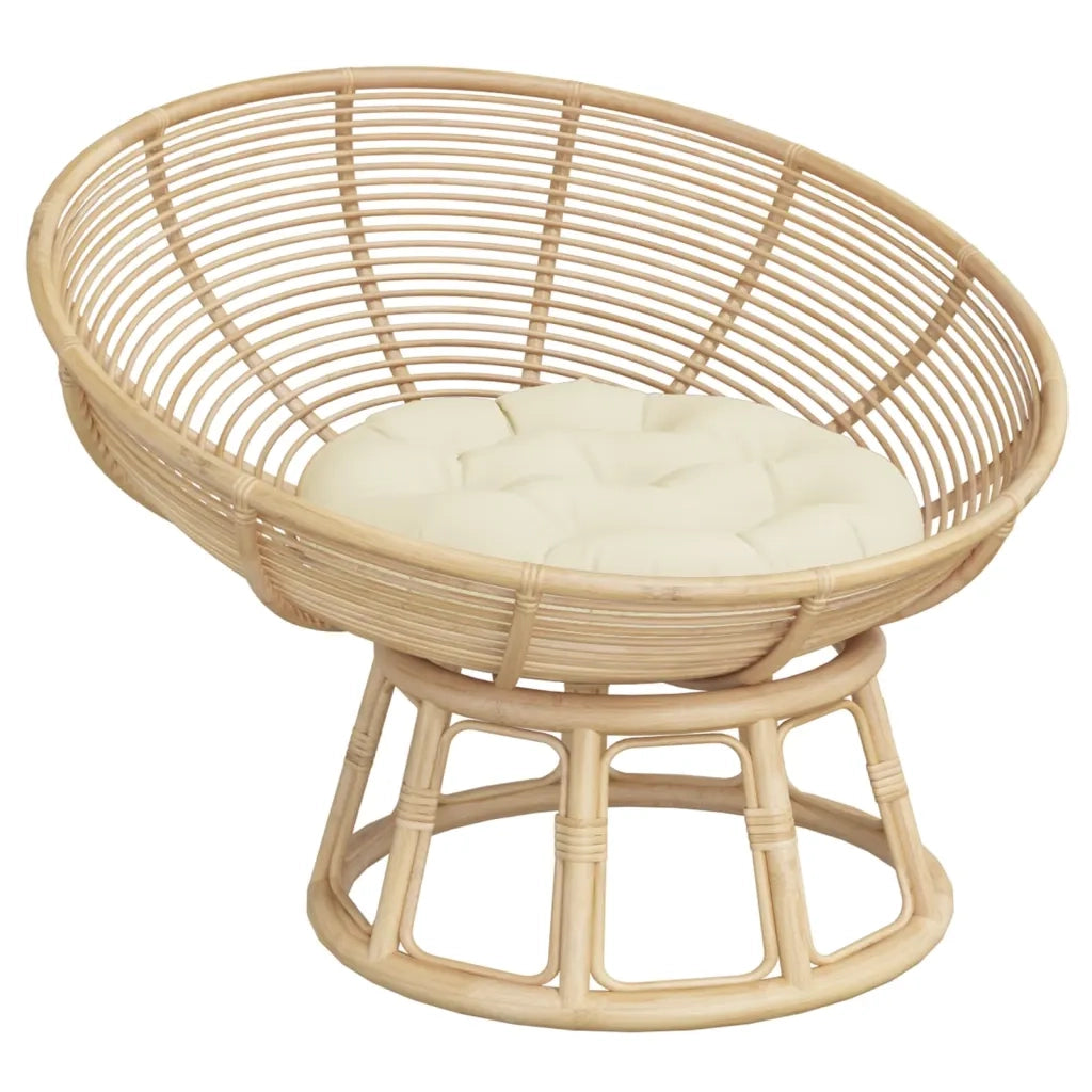 Cuscino Rotondo Crema ? 60x11 cm in Tessuto Oxford