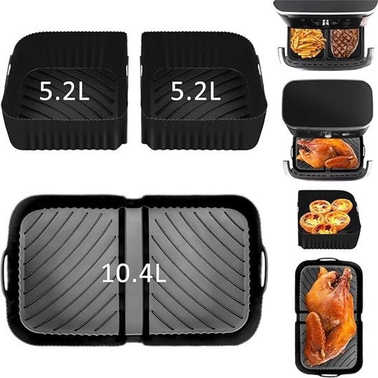 Lavaggi per Airfryer in Silicone per Lame Flexibili - 3 Pezzi