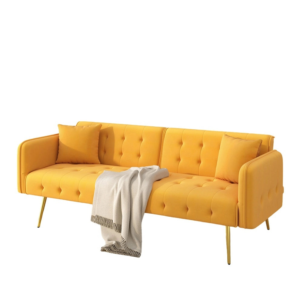 Divano letto 2 posti - Xylo - Regolabile in velluto 180x190 cm