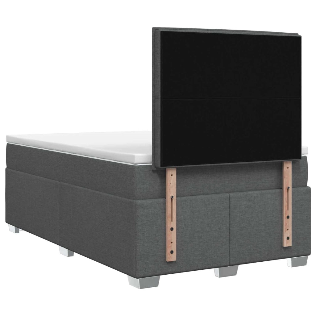 Letto box spring con materasso Grigio Scuro 120 x 200 cm 3454839