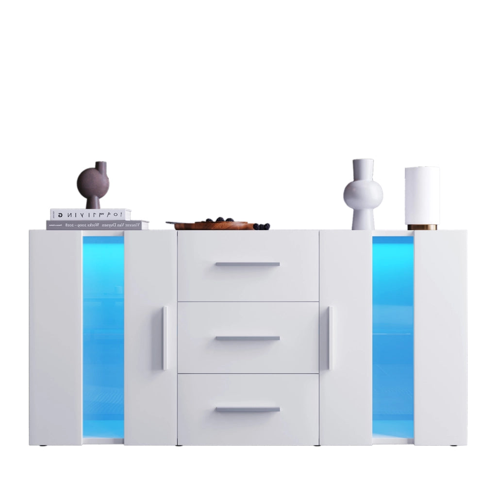 Credenza con luci LED - Zephmum - 140x35x70cm