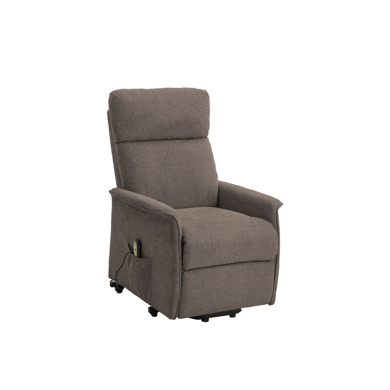 POLTRONA RECLINER RELAX ALZAPERSONA TESSUTO MARRONE