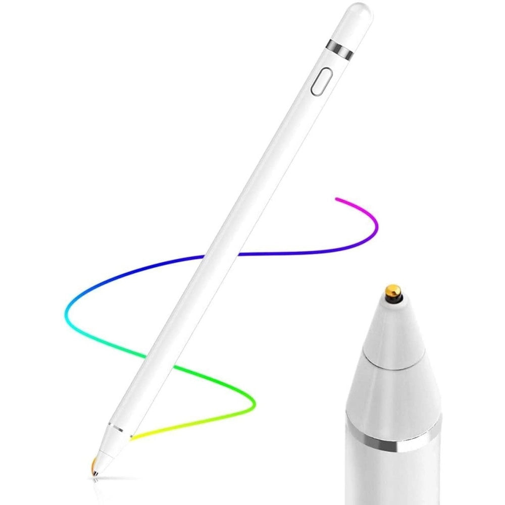 Trade Shop - Penna Stilo Pennino Capacitivo Da 1,2mm Digitale Ricaricabile A Punta Fine Touch -