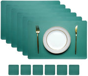 Piastoli da tavola in PVC - antiscivolo e termoresistente - set da 6 - verde