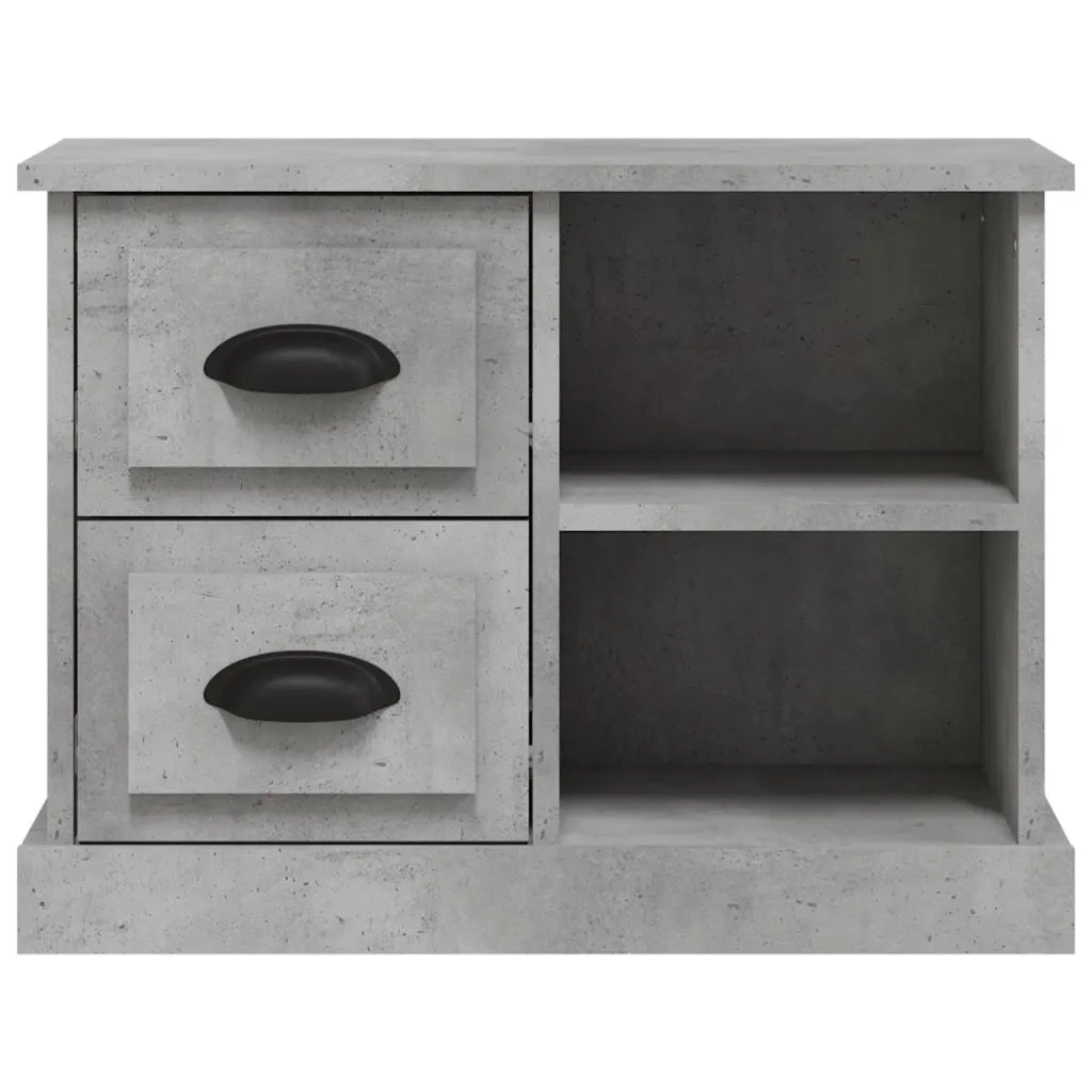 Comodino-Tavolino da notte Grigio Cemento 60x35,5x45 cm