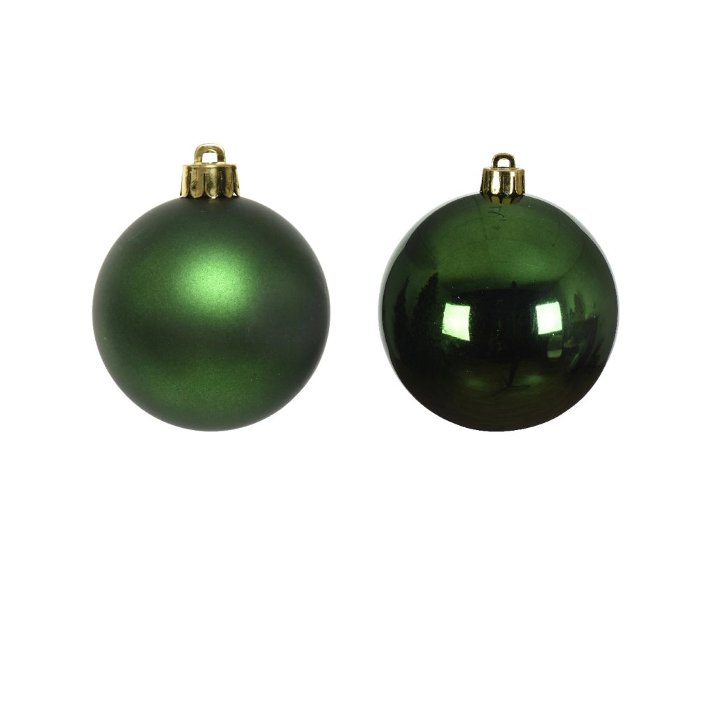Box 4 Palline Vt luc/opac Verde pino d10cm