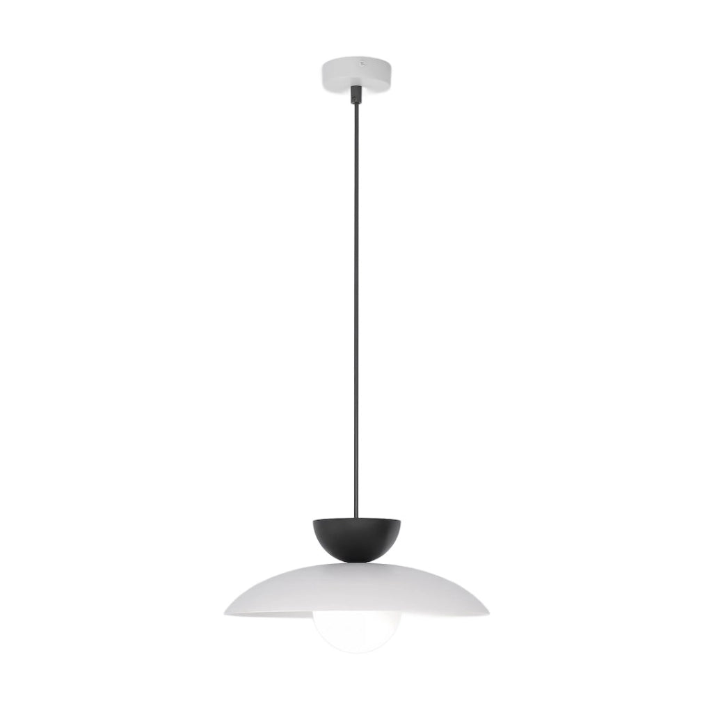 Lampada sospesa MULAN Emibig 1xG9 grigio nero bianco