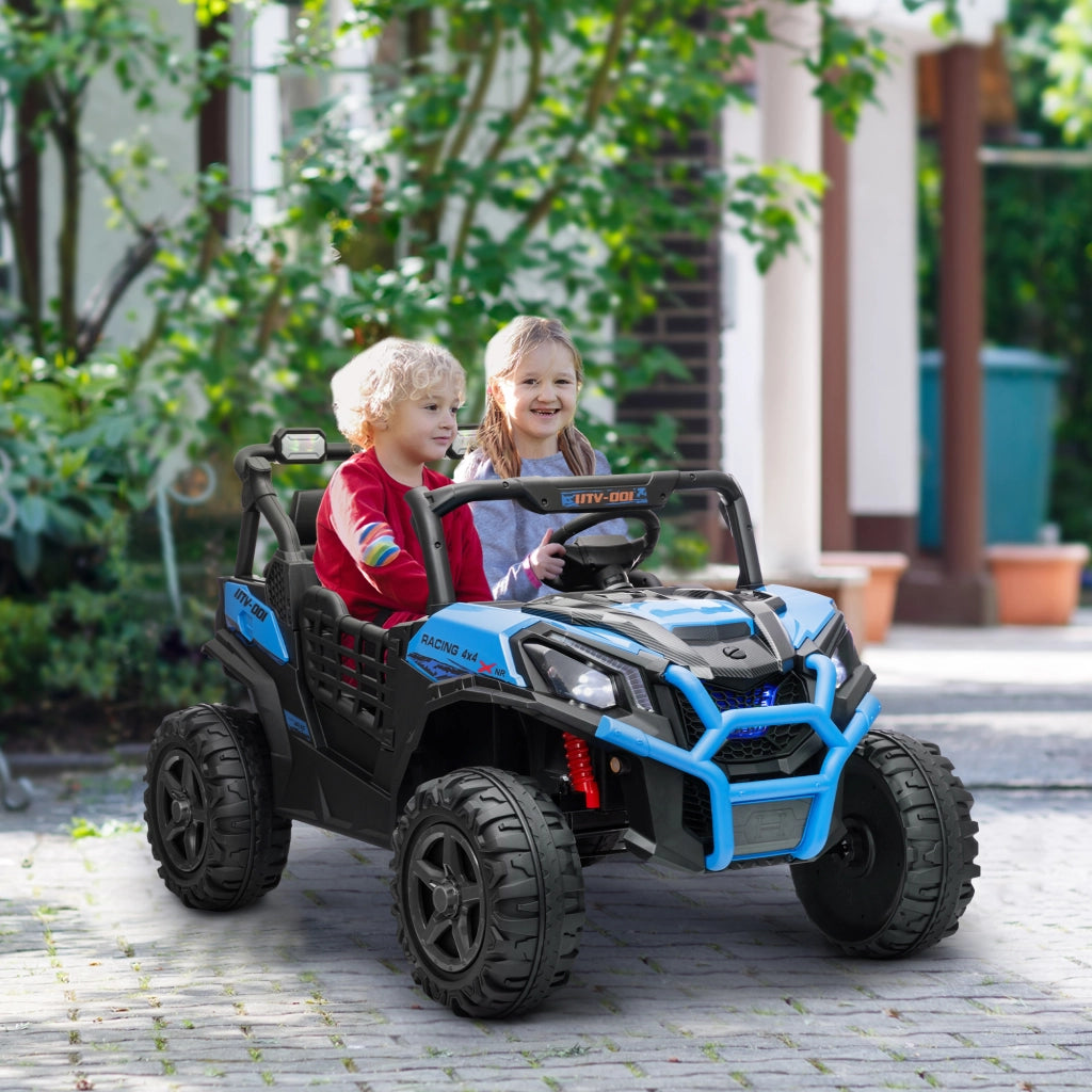 Macchina Elettrica per Bambini 24V 2 Posti ¨C Xylo ¨C Blu con Telecomando 3 Velocit¨¤ 3-8 Anni