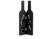 Cofanetto 5 pezzi somelier forma di bottiglia colore nero c