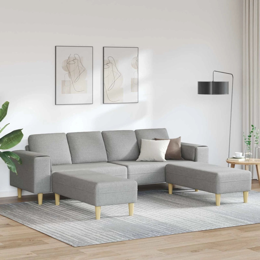 Divano per Soggiorno 3 pcs Grigio Nuvola 250 x 188 x 76 cm 3335120