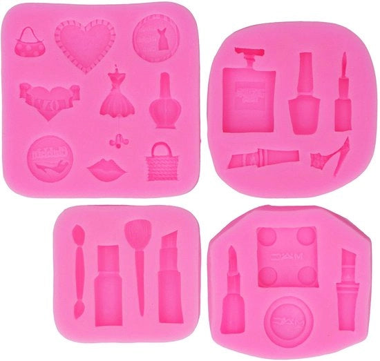 Mallen in Silicone - 4 pezzi - Durissime - Materiale Food Grade - Antistick - Morbidi - Senza Odore - Adatti per forno/Microonde - Forme per Baking