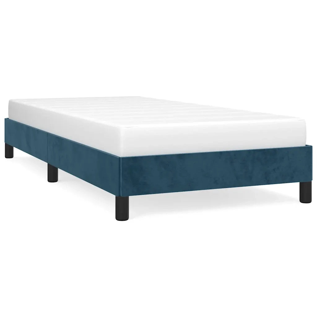 Giroletto senza Materasso Blu Scuro 90x200 cm in Velluto 346956