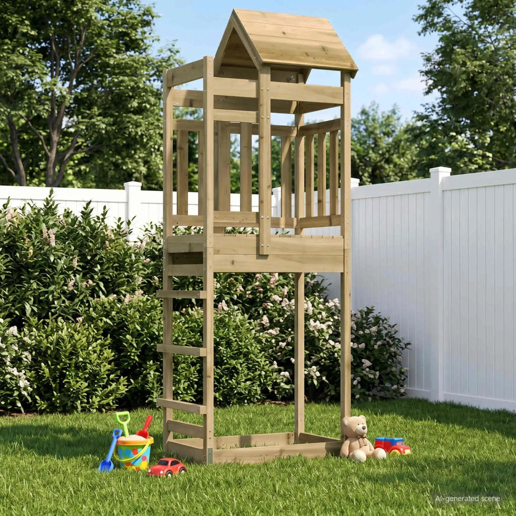 Torre da Gioco Marrone Legno Impregnato Solido 3417201