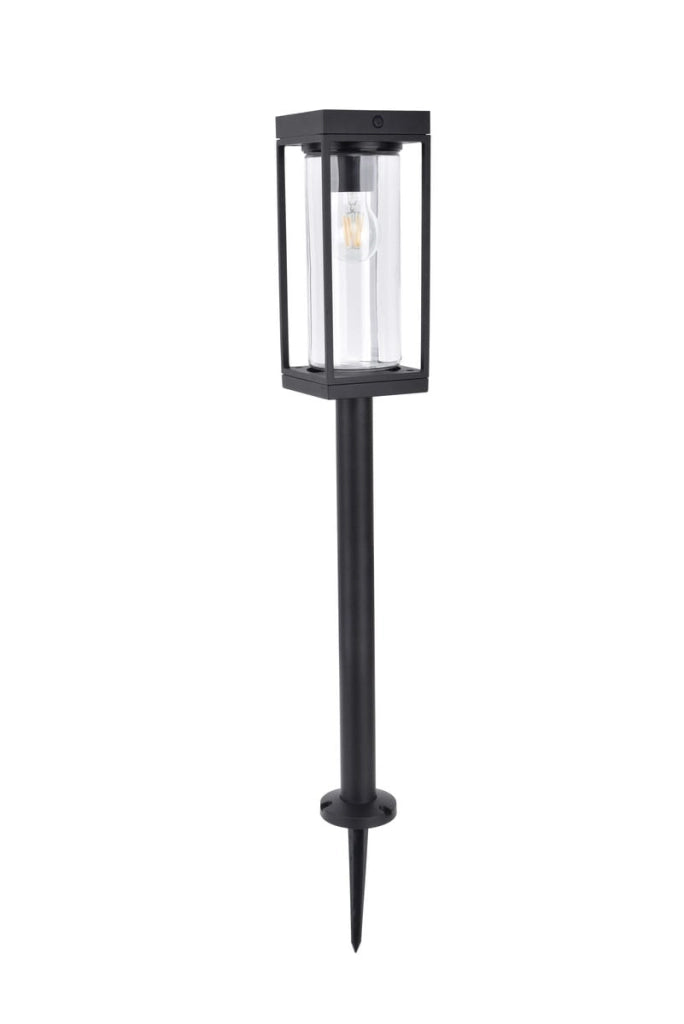 Paletto lampada da giardino solare Lutec FLAIR nero