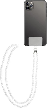 Cordone per telefono mobile con perle per appendere - lunghezza 120 cm